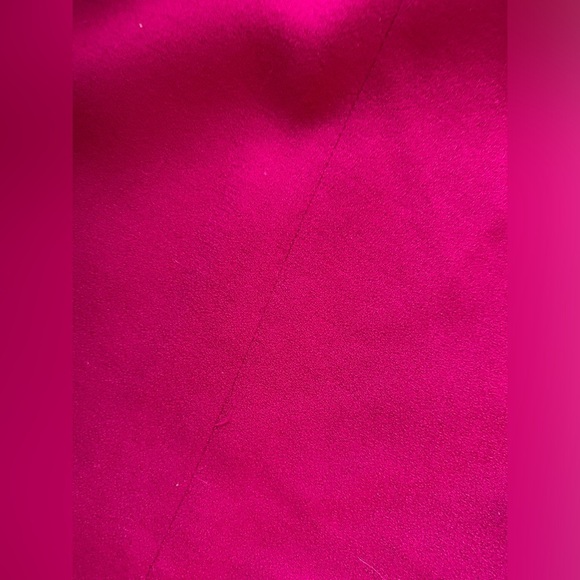 VTG Oleg Cassini Blazer Suit Wool Set Skirt Magenta Fuschia Pink Size 10 S M - Picture 7 of 14